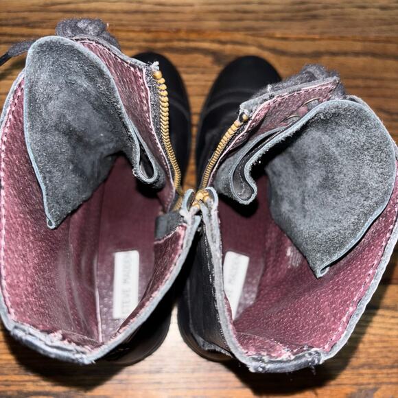 Steve Madden Troopa 2.0 Women’s 8 M Black Leather Combat Boots Made in Mexico - Picture 6 of 7